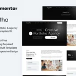 mua Agatha - Creative Portfolio & Agency Elementor Template Kit giá rẻ