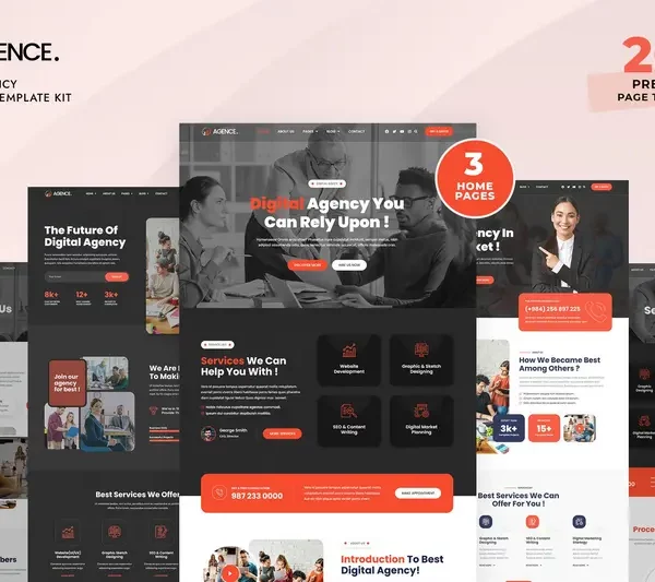 Tải Agence - Digital Agency Elementor Pro Template Kit mới nhất