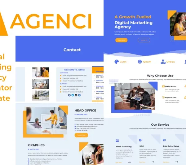 Mua Agenci - Digital Marketing Agency Elementor Template Kit giá rẻ