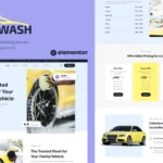 Mua Aquwash - Car Wash and Detailing Service Elementor Template Kit giá rẻ