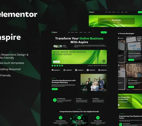 mua Aspire - SEO & Digital Marketing Elementor Template Kit giá rẻ
