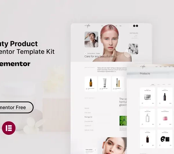 Tải Auren - Beauty Product Elementor Template Kit mới nhất