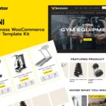 Mua Badani - Gym Fitness Equipment Shop & Store WooCommerce Elementor Pro Template Kit giá rẻ