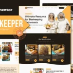 Mua Beekeeper - Beekeeping & Honey Elementor Template Kit giá rẻ