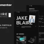 Tải Blaire - Personal Portfolio Elementor Template Kit mới nhất