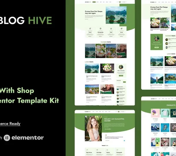 Tải Blog Hive - Personal Blog Elementor Template Kit mới nhất