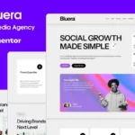 Mua Bluera - Social Media Agency Elementor Template Kit giá rẻ