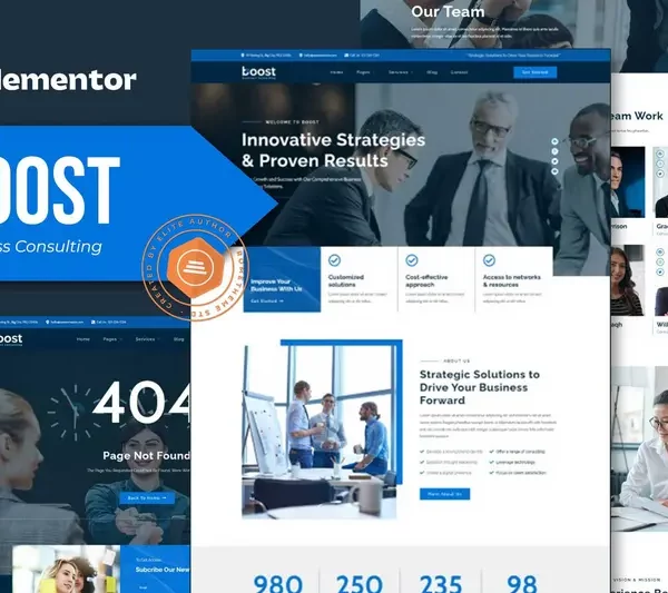 Tải Boost - Business Consulting Elementor Template Kit mới nhất
