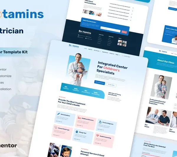 Mua Bootamins - Pediatrician Clinic Template Kits giá rẻ