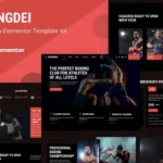 mua Boxingdei - Boxing Club Elementor Pro Template Kit