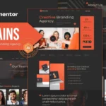 Tải Brains - Creative Branding Agency Elementor Template Kit mới nhất