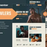 mua Brawlers - Martial Arts Elementor Template Kit