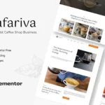 Mua Cafariva - Minimalist Cafe &Coffee Elementor Template Kit giá rẻ