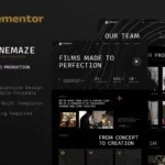 Tải Cinemaze - Film & Video Production Elementor Template Kit mới nhất