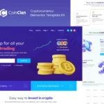 Mua CoinClan - Cryptocurrency Elementor Pro Template Kit giá rẻ