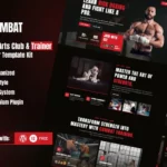 Tải Combat - Martial Arts Club & Trainer Elementor Template Kit mới nhất