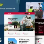 Tải Dicor - Concrete Service Elementor Template Kit mới nhất
