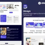 Tải Dizayn - Digital Design Agency Elementor Pro Template Kit mới nhất