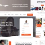 Mua Dropper - Dropshipping & Logistic Elementor Pro Template Kit giá rẻ