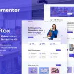 Tải EduRox - Online Course & Education Elementor Pro Template Kit mới nhất