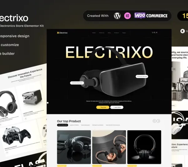 Tải Electrixo - E-Commerce Electronics Store Elementor Template Kit mới nhất