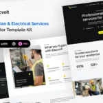 Elecvolt - Electrician & Electrical Services Elementor Template Kit