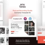 Envbwa - Podcast Recording Studio Elementor Pro Template Kit