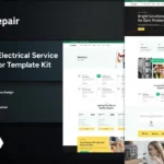 Erepair - Electrical Service Elementor Template Kit
