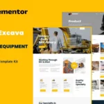 Mua Excava - Heavy Equipment Rental Elementor Template Kit giá rẻ