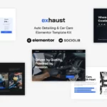 Tải Exhaust - Auto Detailing & Car Care Elementor Template Kit mới nhất