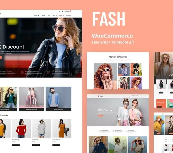 Tải Fash - WooCommerce Elementor Template Kit mới nhất