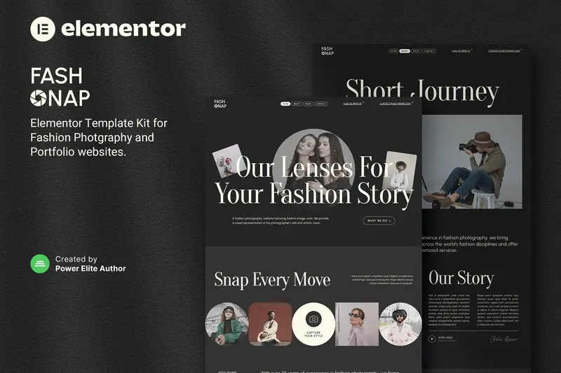 Mua Fashnap – Fashion Photography & Portfolio Elementor Template Kit Tải Fashnap – Fashion Photography & Portfolio Elementor Template Kit mới nhất