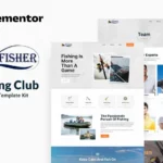 Tải Fisher - Fishing Club Elementor Template Kit mới nhất