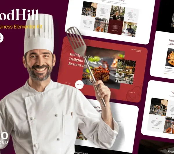 Tải FoodHill - Restaurant Elementor Template Kit mới nhất