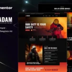 Tải Gadam - Fire Department Elementor Template Kit mới nhất