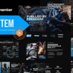 Tải Gaztem - Custom Motorcycle Garage Elementor Template Kit mới nhất