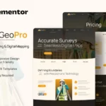 Tải Geopro - Land Surveying & Digital Mapping Elementor Template Kit mới nhất