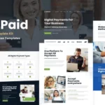Mua GetPaid - Payment Gateway & Fintech Service WordPress Elementor Template Kit giá rẻ