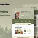 mua Glamping - Glamour Camping & Adventure Elementor Template Kit