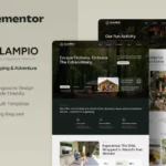 Tải Glampio - Glamour Camping & Adventure Elementor Template Kit mới nhất