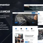 Tải Gleamcar - Car Wash & Detailing Service Elementor Template Kit mới nhất