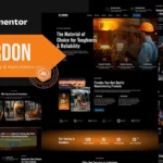 Mua Gordon - Steel Factory & Industrial Plant Manufacturing Elementor Template Kit giá rẻ