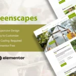 Tải GreenScapes - Garden & Landscape Service Elementor Template Kit mới nhất