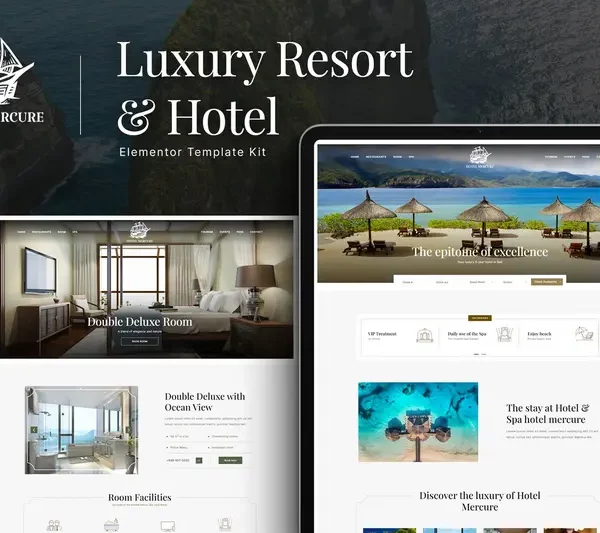 Tải Hotel Mercure - Luxury Resort & Hotel Elementor Template Kit mới nhất
