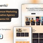Tải Influentio Influencer Influentio - Marketing & Creative Agency Elementor Pro Template Kit mới nhất