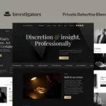 Tải Investigators - Private Detective Elementor Pro Template Kit mới nhất