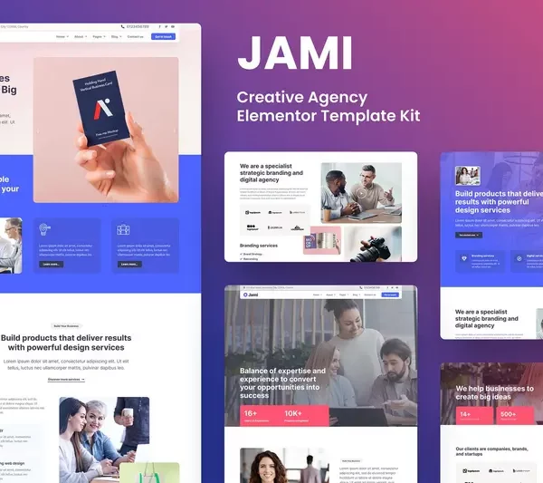 Tải Jami - Creative Agency Elementor Template Kit mới nhất