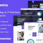 Tải Jeena - Technology & IT Solutions Elementor Template Kit mới nhất