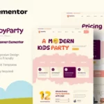 Tải JoyParty - Kids Party Planner Elementor Template Kit mới nhất
