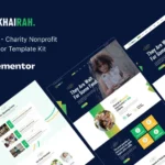 Tải Khairah – NonProfit Charity Elementor Template Kit mới nhất